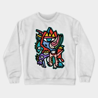 King of Street Art Eyes of Love Crewneck Sweatshirt